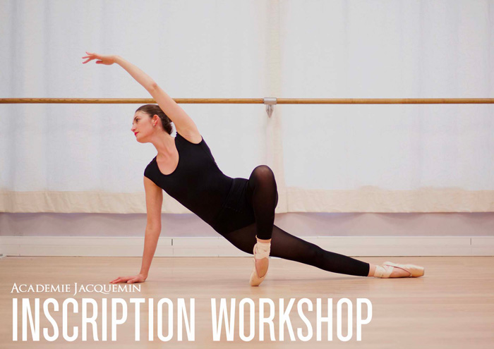 inscription pour les stages à l'Académie de Danse Jacquemin Lille - Illustration danseuse classique