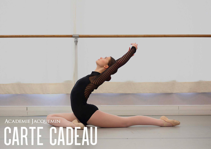 Carte cadeau de l'Académie de Danse Jacquemin Lille - Illustration danseuse classique